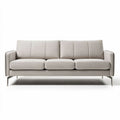 Canapé contemporain en tissu beige dimensions 200 x 85 x 75cm